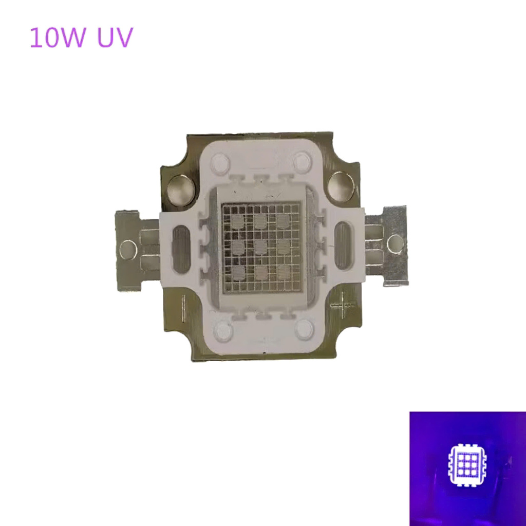 LED UV cực tím 10W 365nm  và 395nm