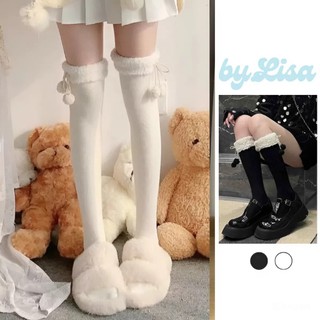  Tất Đùi Len Dệt Kim Giữ Ấm Ống Tất Cục Bông Phong Cách JK Lolita Đáng Yêu Cho Mùa Noel by.Lisa 