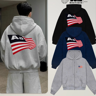 Áo Hoodie Thu Đông Cờ Mỹ Thêu Chữ Form Cực Phẩm Lót Bông Dày dặn - Áo khoác nỉ ngôi sao form Unisex Form Siêu Đẹp