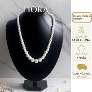 Vòng Cổ Ngọc Trai Nhân Tạo Hạt Đuổi – Phụ Kiện Áo Dài Cách Tân, Truyền Thống – Thanh Lịch, Thời Trang Dự Tiệc