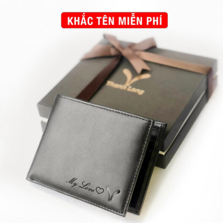 Ví Nam Cao Cấp Khắc Tên Theo Yêu Cầu Honey Thanh Long Leather Da Bò Nappa Thiết Kế Ngăn Khoá Quà Tặng Cho Nam