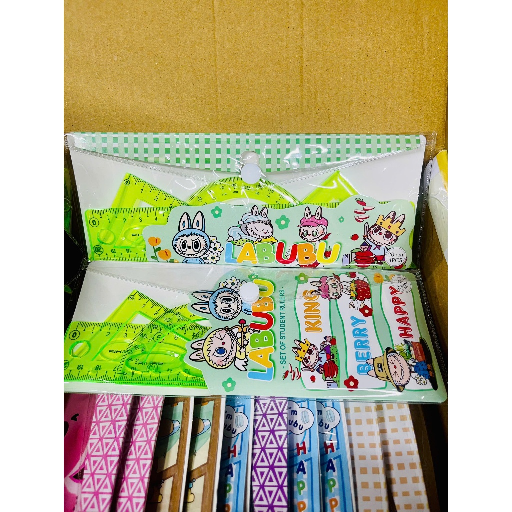 Bộ thước kẻ dẻo, thước đo độ, eke 20cm Bộ dụng cụ eke nhựa dẻo không gãy tiện lợi