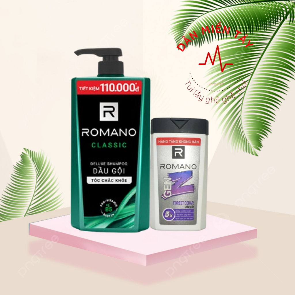 [Tặng Chai 150g] Dầu Gội Romano Classic 900g – Hương Nước Hoa Nam Tính
