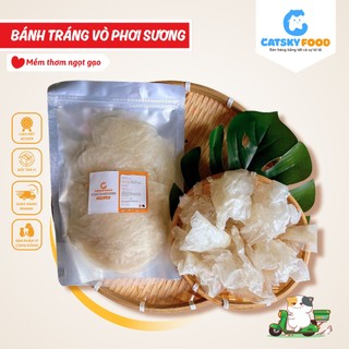  200G BÁNH VÒ - Bánh tráng vò dẻo phơi sương mềm thơm dễ tách Catsky Food đồ ăn vặt tiện lợi 