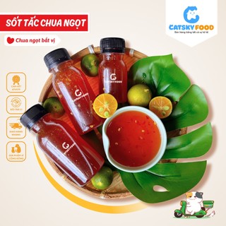  Topping tự chọn các loạt sốt CATSKY FOOD đồ ăn vặt sốt tắc chua ngọt bán lẻ ăn kèm 