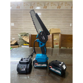  Máy cưa xích pin cầm tay Makita máy cưa gỗ mini dùng pin cưa xích pin mạnh mẽ bền bỉ 