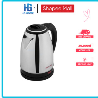 Ấm Siêu Tốc Đun Nước HGHOME 2 Lớp Dung Tích 1.8L Sôi Nhanh, Tự Ngắt Thông Minh An Toàn Tiện Lợi