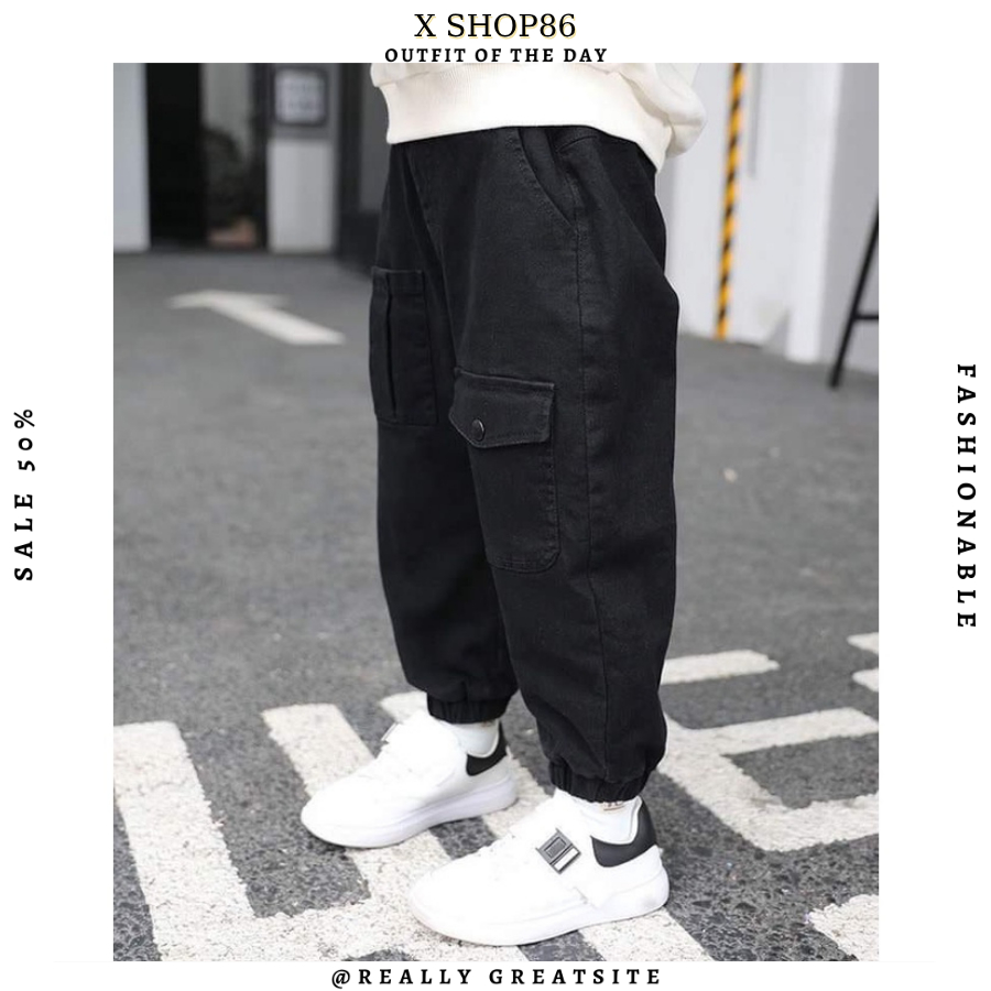 Quần Kaki trẻ em M1, chất kaki gió Hàn, vận động thoải mái cho bé XSHOP86