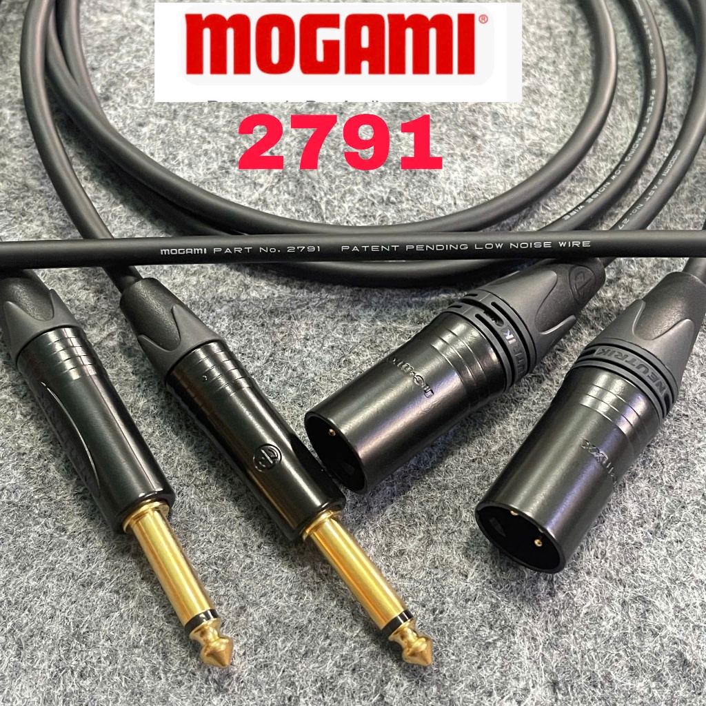 Dây tín hiệu 6.5li ra canon đực mogami 2791 Japan 1m-2m-3m-4m-5m.(giá 1 sợi).