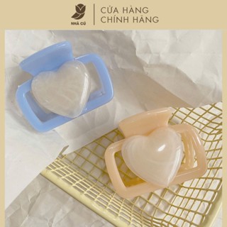  Kẹp Tóc Nữ Hình Thang NHÀ CÚ Đính Charm Tim Min Size 5CM Kẹo NgọtTặng Quà 6095 