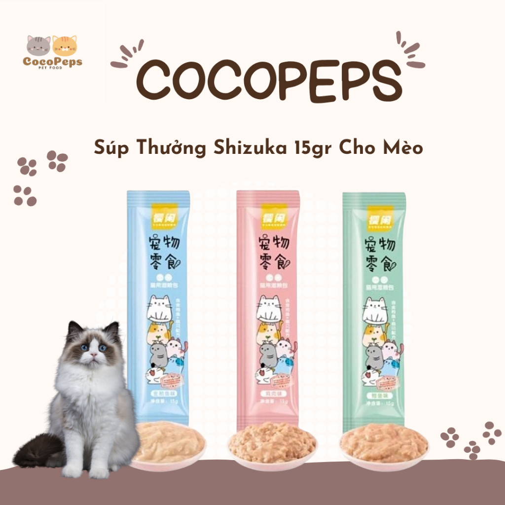 Combo 20-200 thanh súp Thưởng Shizuka Thanh 15gr - súp thưởng Neeka 12g