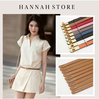 Thắt Lưng Đai Váy Da Bò Thiết Kế Thủ Công Bản 1,8cm Thời Trang CC Dễ Phối Đồ Women Belt