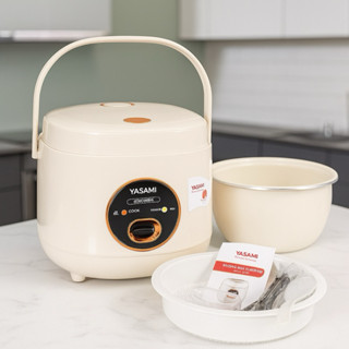 Nồi cơm điện quai sách Yasami lòng niêu phủ men gốm sứ cao cấp đầy đủ các dung tích model YSM188