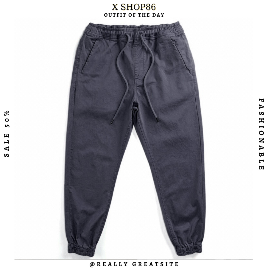 Quần Jogger Kaki - JG1 Cạp Chun Trẻ Trung, Jogger Kaki Nam Cao Cấp Vải Kaki Dầy Dặn XSHOP86