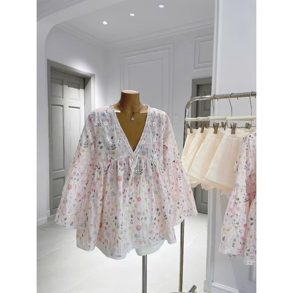 áo babydoll hoa nhí