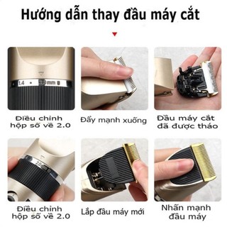 Tông đơ cắt tóc ,Tông Đơ Cắt Tóc CG - Đầu Sạc USB - Tặng 2 Kéo Kèm 9 Phụ Kiện - Tông Đơ Gia Đình Mới Nhất