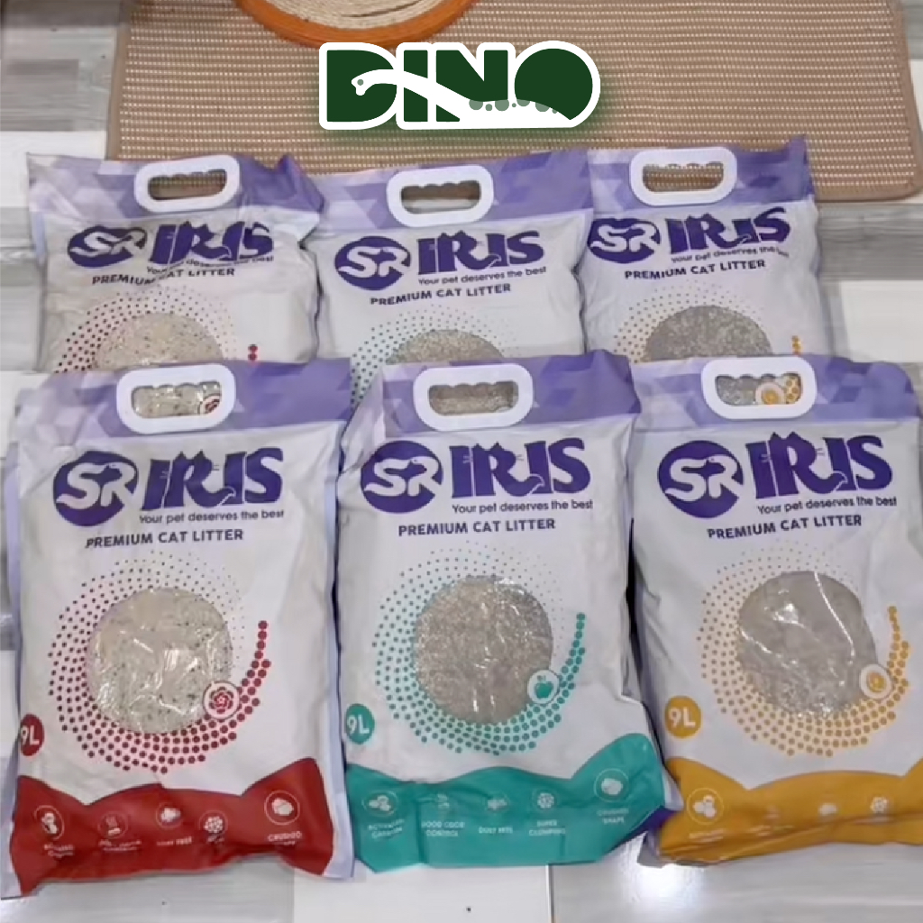 [Tải 6 Túi] Cát Iris Cho Mèo 9L - Cát Vệ Sinh Cho Mèo Iris Than Hoạt Tính, Khử Mùi, Vón Tốt