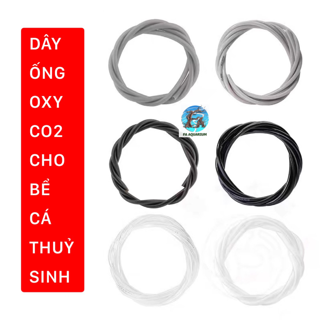 [2 mét] Dây ống sủi Oxy, Co2