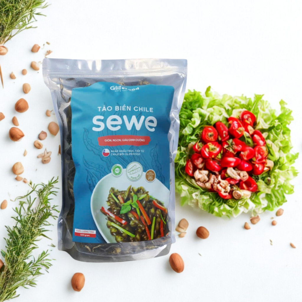 Tảo XOẮN CHILE Gói 100-500g - Chay Mặn Đều Dùng Được- Tảo Biển Chuẩn Xuất Khẩu Rong Biển