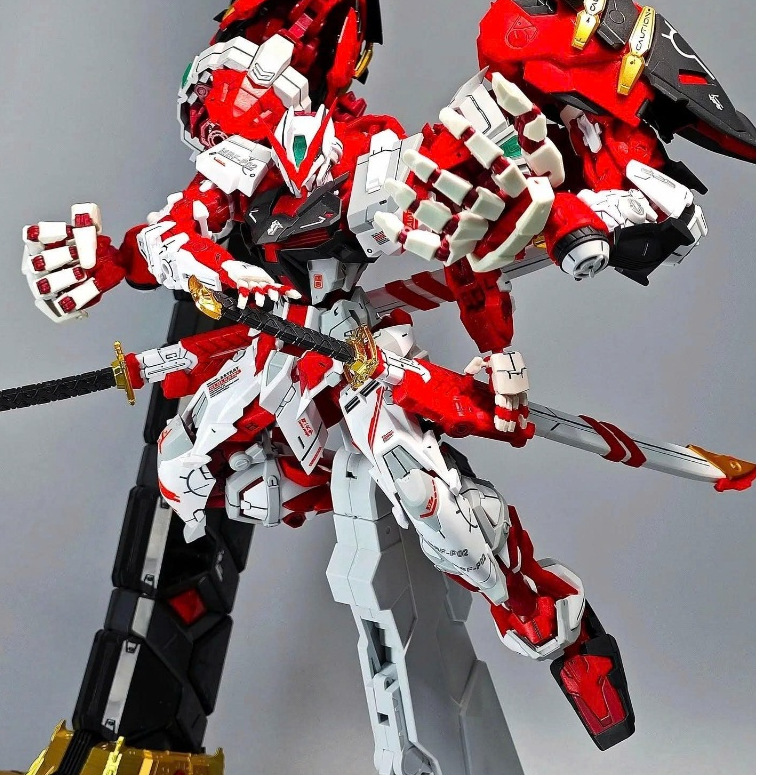 Mô Hình Lắp Ráp MG 8814 Astray Red Frame + Powered red (Tặng cán kiếm + base + decal nước)
