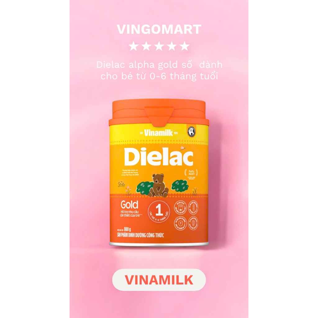 SỮA BỘT DIELAC ALPHA GOLD (SỐ 1,2,3,4) 800G