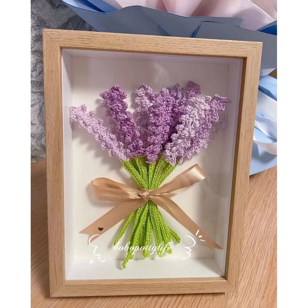 Hộp Quà Tặng Len Mix Hoa Oải Hương