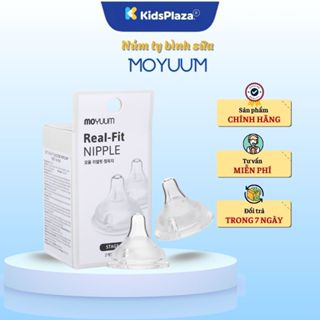 Núm ty bình sữa Moyuum siêu mềm đủ số cho bé - Kids Plaza