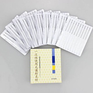 Hộp 100 kim đốt ruồi, kim châm cứu