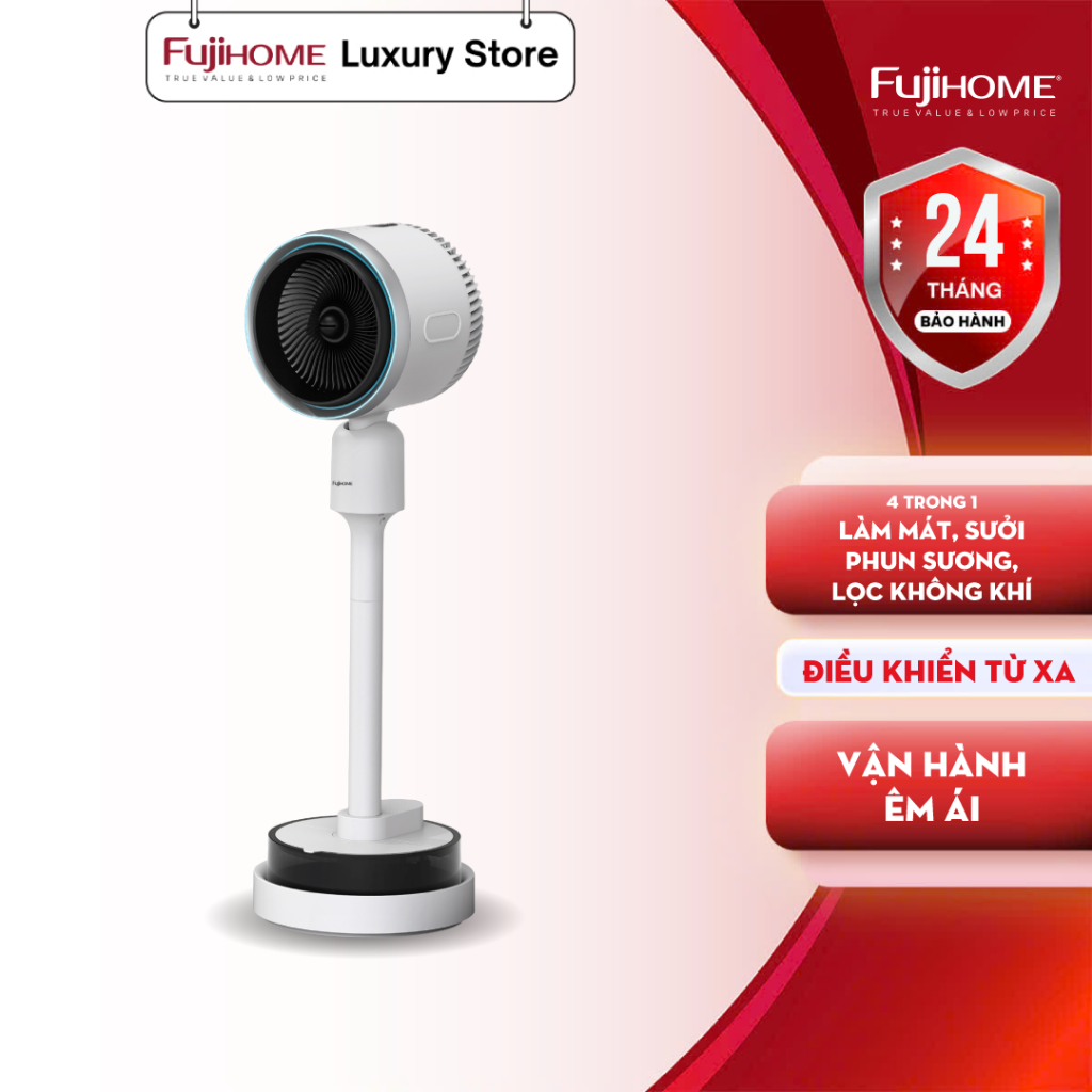 Quạt điều hòa FUJIHOME AC707 – Gọn Nhẹ Mà Mát Sâu – Nhà Nào Cũng Mê