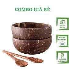 Chén gáo dừa mini  và muỗng dừa