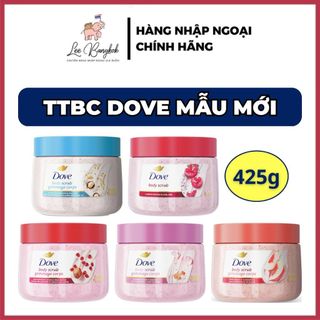   MẪU MỚI 2025  Tẩy Tế Bào Chết Toàn Thân  Body Dove Scrub Gommage Corps Cherry Đào Hoa Hồng Bản Mỹ 425g - LEEBANGKOK 