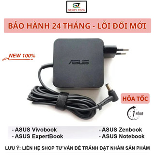Sạc Laptop Asus 19V/19.5V - 2.37A/3.42A - 45W/65W, Chân Nhỏ/Chân To, Dùng Cho Vivobook, Zenbook