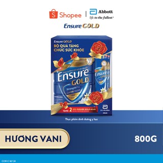   Tặng 2 gói dùng thử bất kì  Sữa bột Ensure Vani  HMB  800g 