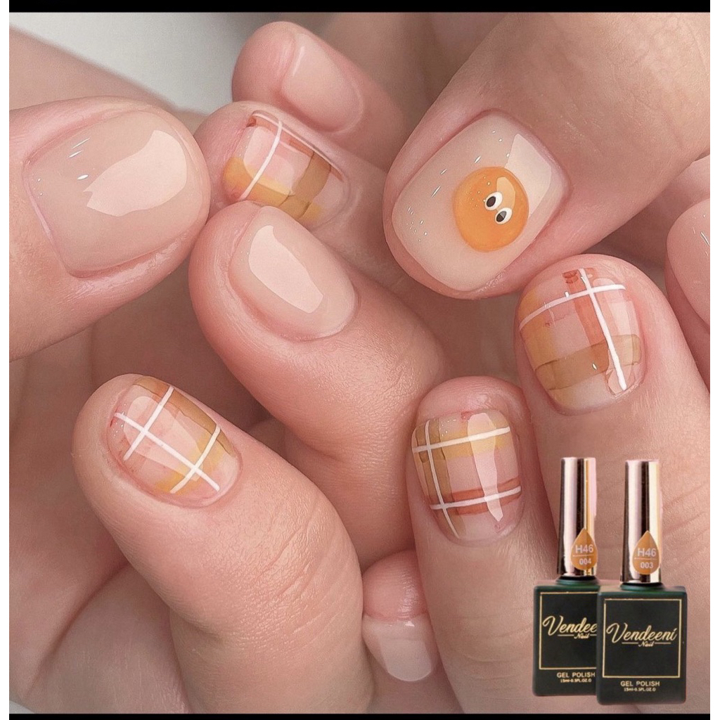 [Hỏa tốc] Sơn gel thạch gạo cam mướt tông cam nhẹ chính hãng siêu mướt bao test chất sơn Led/UV N.P 