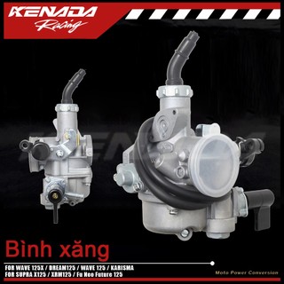 "Bộ Chế Hòa Khí WAVE125 (KEIHIN), Bình Xăng, họng 20mm ,Cua Dành Cho Xe Máy Chính Hãng,WAVE 125X / DREAM125 / WAVE