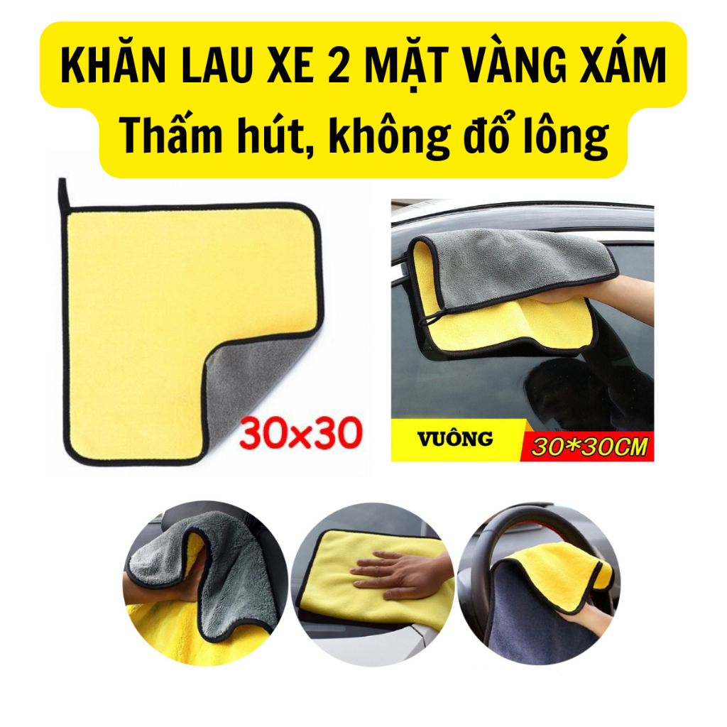 [GIÁ SỈ] COMBO KHĂN 3M, Khăn Lau Xe Máy Xe Ô tô Chuyên Dụng, Không Đổ Lông, Thấm Hút Nhanh, Vệ Sinh Nhà Cửa