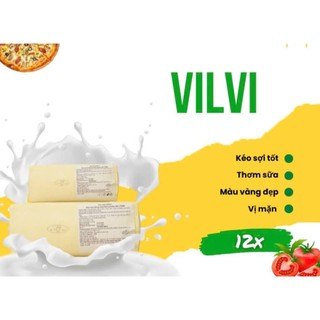 1 KHỐI 2.5KG PHÔ MAI MOZARELLA VILVI KÈM THÙNG XỐP ĐÁ GELL