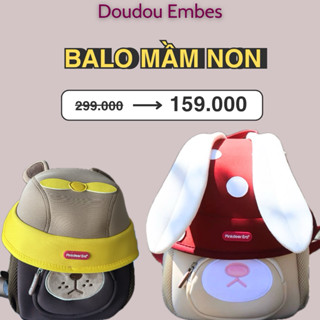   SALE ĐÓN TRUNG THU   Balo mầm non cho bé đi học mẫu giáo họa tiết tai thỏ gấu nâu Balo đáng yêu cho bé đi học 