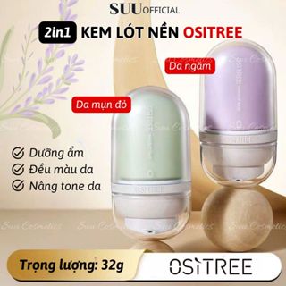 Kem Lót Nền Trang Điểm OSITREE Xanh Tím Dưỡng Ẩm Che Khuyết Điểm Làm Đều Màu Da 32G