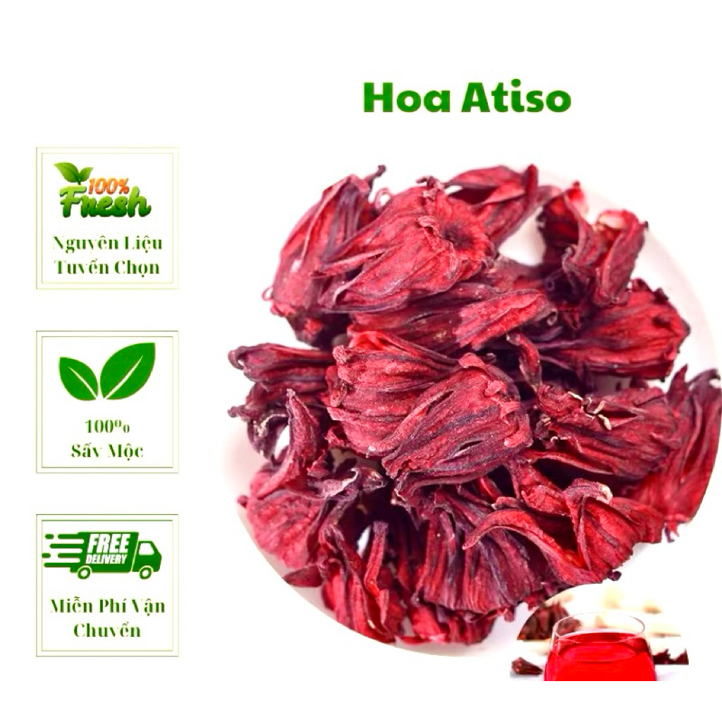 100gr Trà hoa astiso đỏ- Hibicus tặng trà đường mix vị