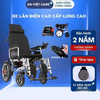 Xe Lăn Điện Lưng Cao Gấp Gọn – Hỗ Trợ Người Già, Người Khuyết Tật – Điều Khiển Thông Minh