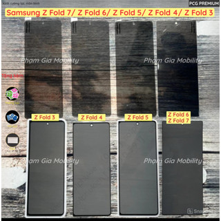  Kính cường lực dành cho Samsung Z Fold ZFold 7 6 5 4 3 loại chống nhìn trộm Full keo chuẩn đẹp bảo vệ riêng tư 