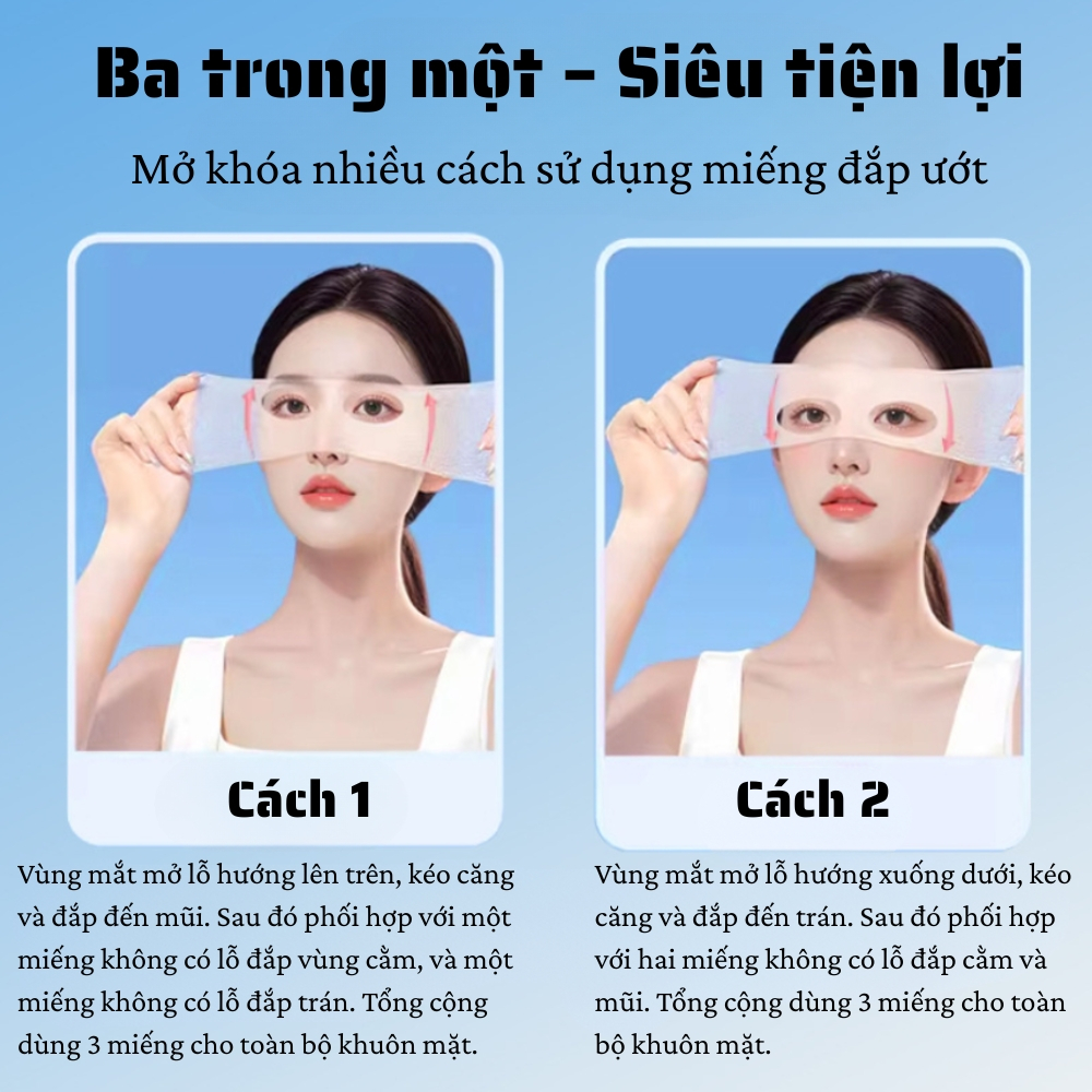 Ảnh 6 của Mặt nạ nén BEABIAI thiết kế mỏng nhẹ, ôm sát khuôn mặt, ngấm nước và hút lotion tốt