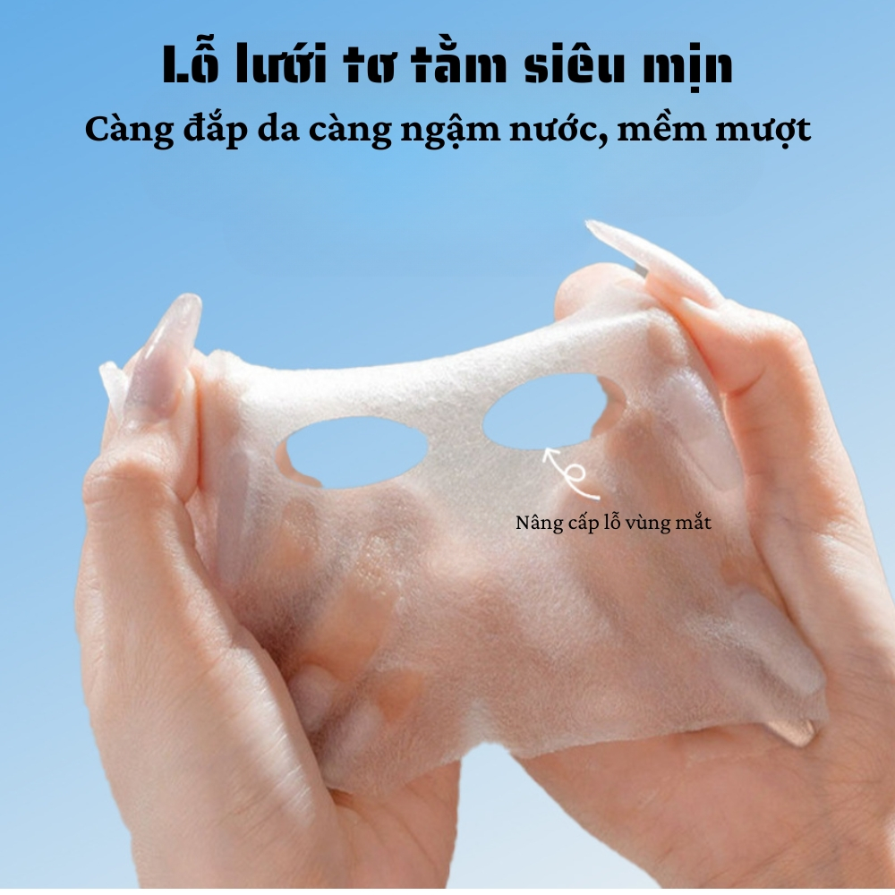 Ảnh 7 của Mặt nạ nén BEABIAI thiết kế mỏng nhẹ, ôm sát khuôn mặt, ngấm nước và hút lotion tốt