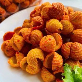 500G snack sò hành đặc biệt, bim bim sò hành, BimBim Cua giòn cay, bánh sò hành tuổi thơ.