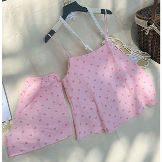 VIBES Đồ bộ 2 dây basic Cheris Straps Set họa tiết nhiều màu xinh xắn