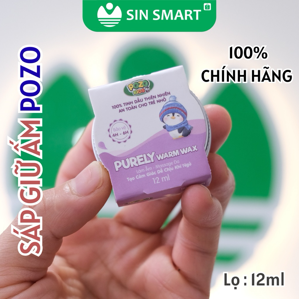 Sáp Giữ Ấm Pozo lọ 12ml Cho Bé chính hãng Sin Smart