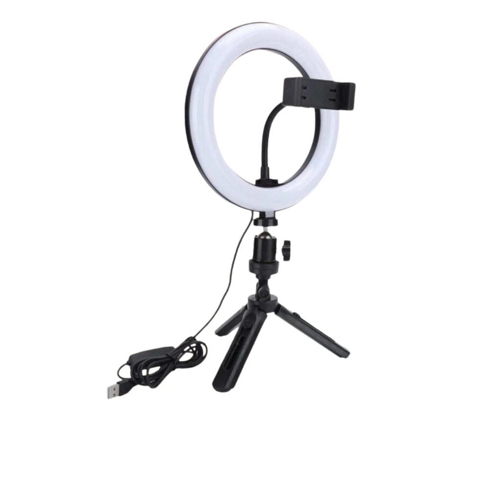 Đèn Livestream Bán Hàng 26cm - 30cm Để Bàn 3 Chế Độ Sáng Kèm Chân - Makeup, Trang Điểm, Chụp Ảnh, Đè