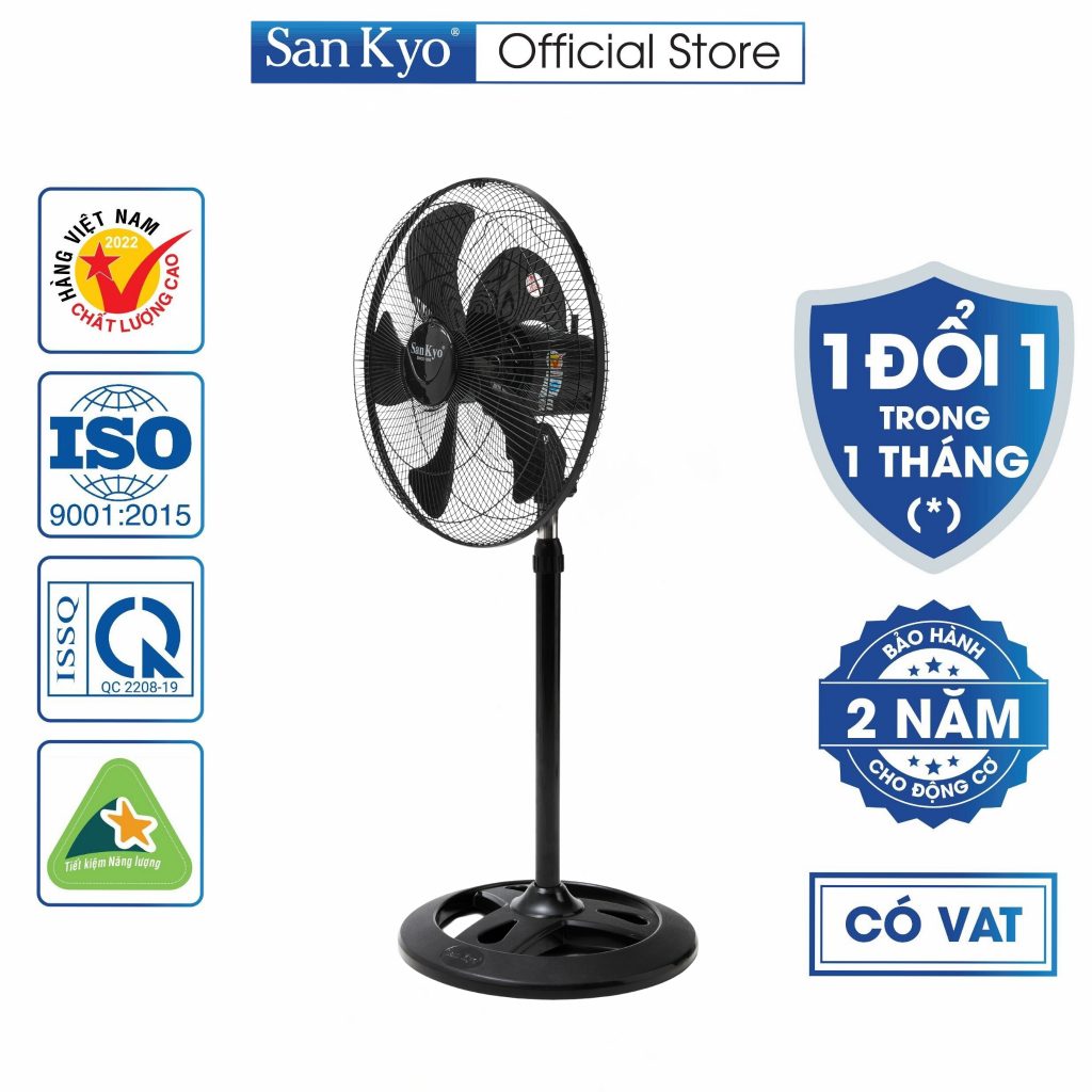 Quạt Đứng Công Nghiệp B5 Sankyo 65W - Động Cơ Motor Dây Đồng - Cỡ Lớn 18 Inch