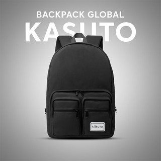 Balo Nam Nữ KASUTO BRAND GloBal Backpack Đựng Laptop Đi Học Vải Canvas Thời Trang Chống Thấm Nước
